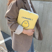 Load image into Gallery viewer, SECOND MORNING iPad Laptop Pouch Lemony
