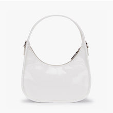 Load image into Gallery viewer, STRETCH ANGELS Glossy Ready To MINI HOBO Bag White
