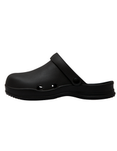 Load image into Gallery viewer, 23.65 Bisbee Rubber Mules Black
