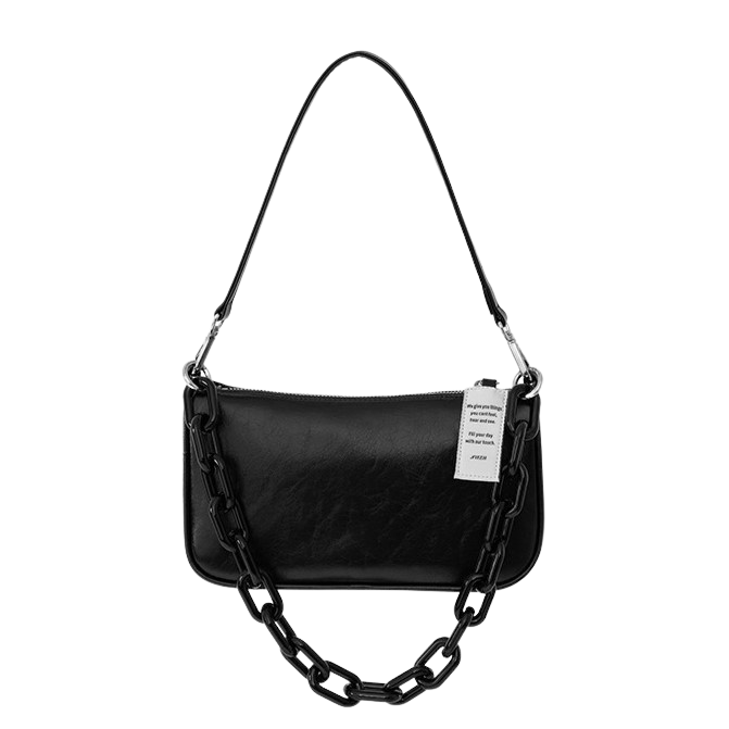 NIEEH Envelope Bag(Leather) Dark Black (BLACKPINK JENNIE's pick)