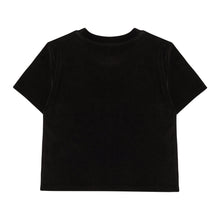 Load image into Gallery viewer, BEYOND CLOSET Women&#39;s Edition Nomantic Sports Velvet T-Shirt Black
