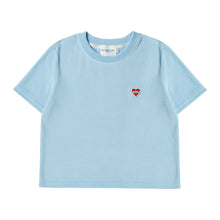 Load image into Gallery viewer, BEYOND CLOSET Women&#39;s Edition Nomantic Sports Velvet T-Shirt Sky Blue
