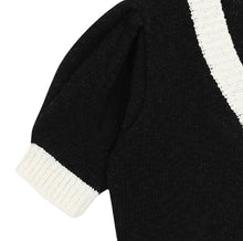 Load image into Gallery viewer, CITYBREEZE Puff Sleeve Cropped Cardigan Black
