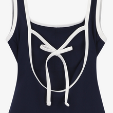 Load image into Gallery viewer, CITYBREEZE Symbol Logo String Swimsuit Navy
