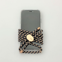Load image into Gallery viewer, ARNO iPhone Case with Rope Strap Golden Blue
