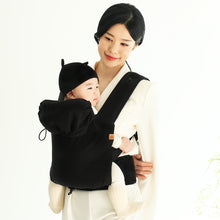 Load image into Gallery viewer, DMANGD ILLI BABY CARRIER DEEP BLACK
