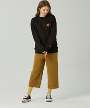 Load image into Gallery viewer, GRIMPER Shyly Heart Sweater Black
