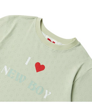 Load image into Gallery viewer, BEYOND CLOSET Women&#39;s Edition New Boy Pattern Crop T-Shirt Mint
