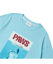 Load image into Gallery viewer, BEYOND CLOSET Paws Summer Print T-Shirt Sky Blue
