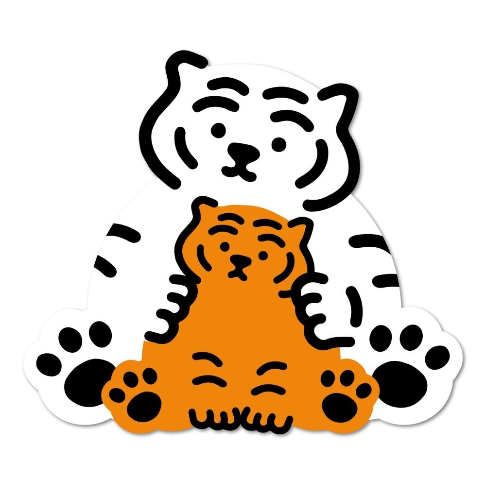 MUZIK TIGER Bebe Tiger Big Removable Stickers