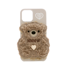 Load image into Gallery viewer, SECOND UNIQUE NAME Sun Case Patch Fleece Bear Mocha Cream
