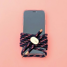 Load image into Gallery viewer, ARNO iPhone Case with Rope Strap Royal Navy
