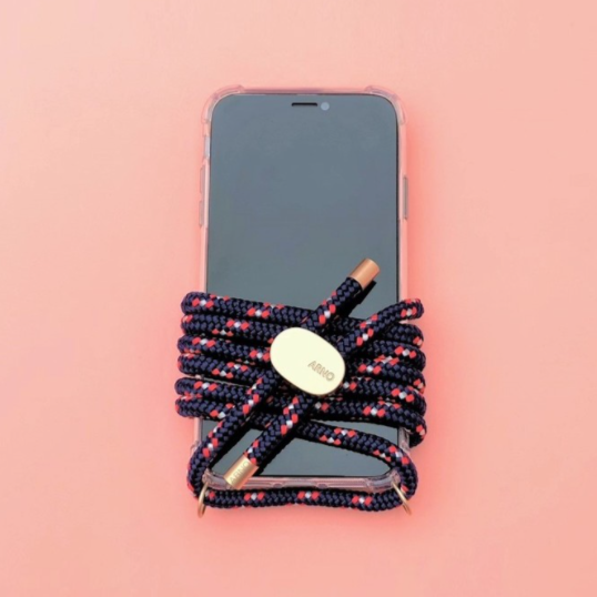 ARNO iPhone Case with Rope Strap Royal Navy
