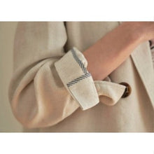 Load image into Gallery viewer, [DK SHOP] Dominic Herringbone Roll-up Open Linen Jacket
